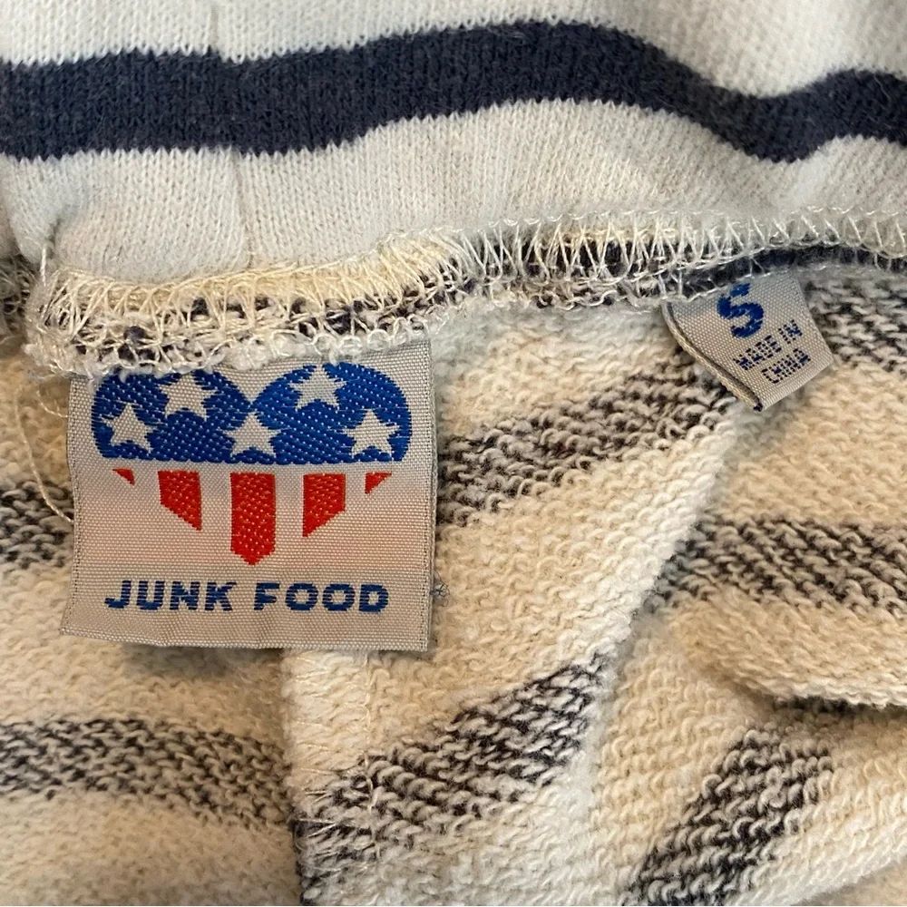 Junk Food Striped Knit Shorts - Small